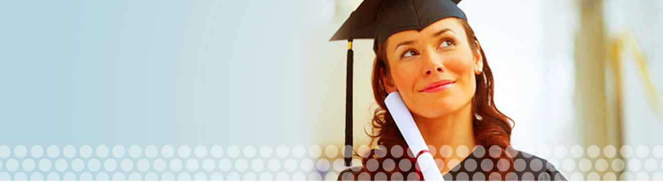 graduate woman with diploma
