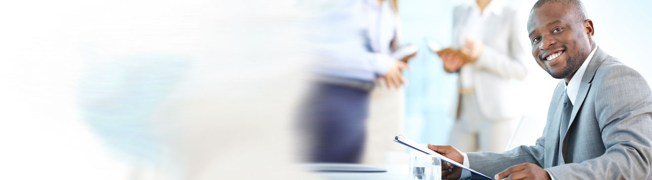 business man smiling